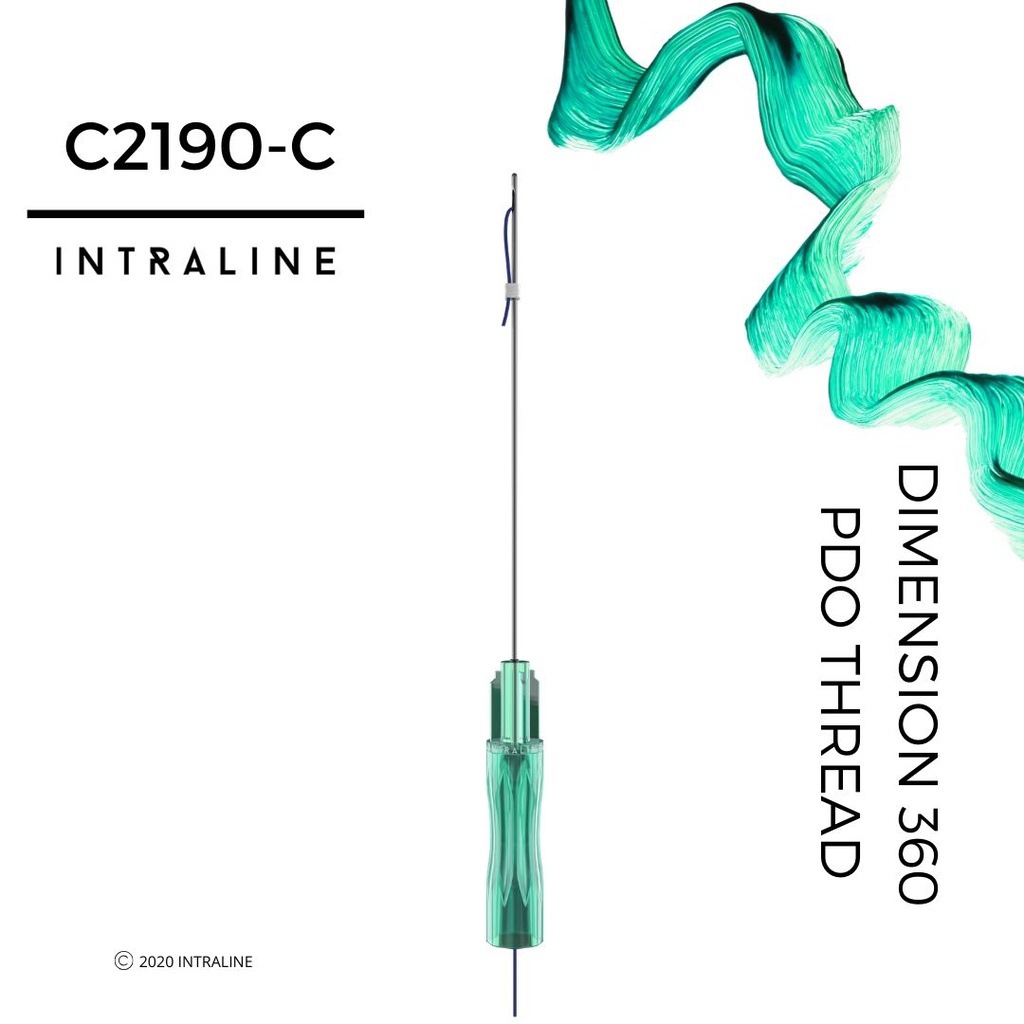 Intraline PDO Thread C2190-C - Dimension 360 W Cannula 21G 90/150mm 2-0 (20 pack)